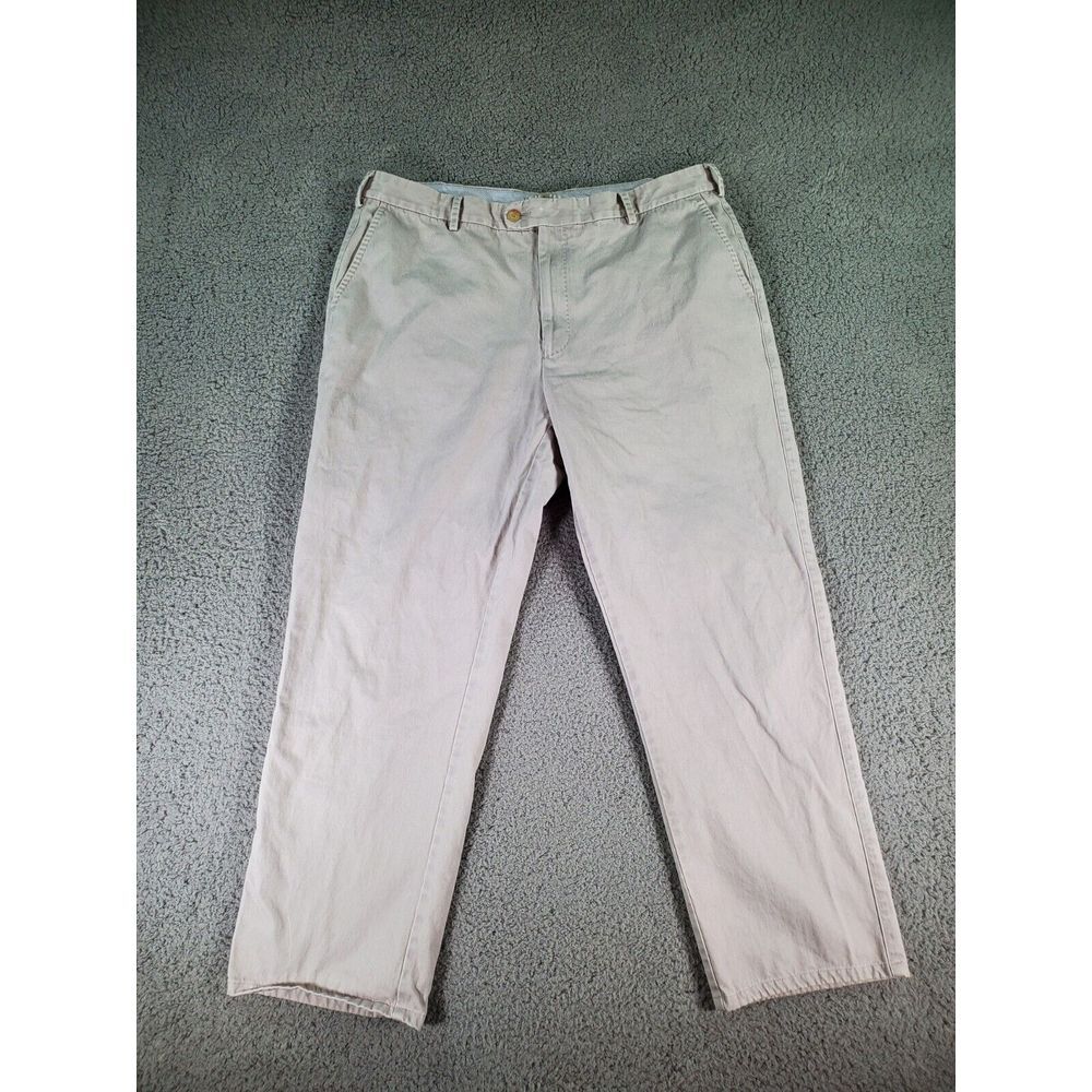 Peter Millar Chino Pants Mens‎ Size 38 Beige 100% Pima Cotton Straight Leg